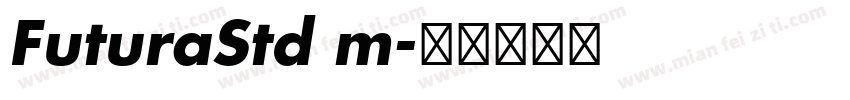 FuturaStd m字体转换